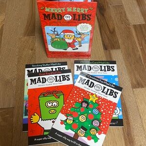 Christmas Fun Kids Mad Libs 4 book Box Set